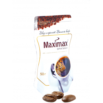 Растворимый кофе MAXIMAX ORIGINAL, 50г.