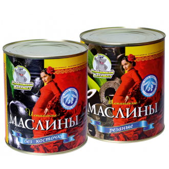 Маслины резаные, 3100ml